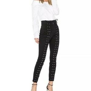 A.L.C.  KINGSLEY LACE-UP PANTS -NWOT HIGH WST SZ 6